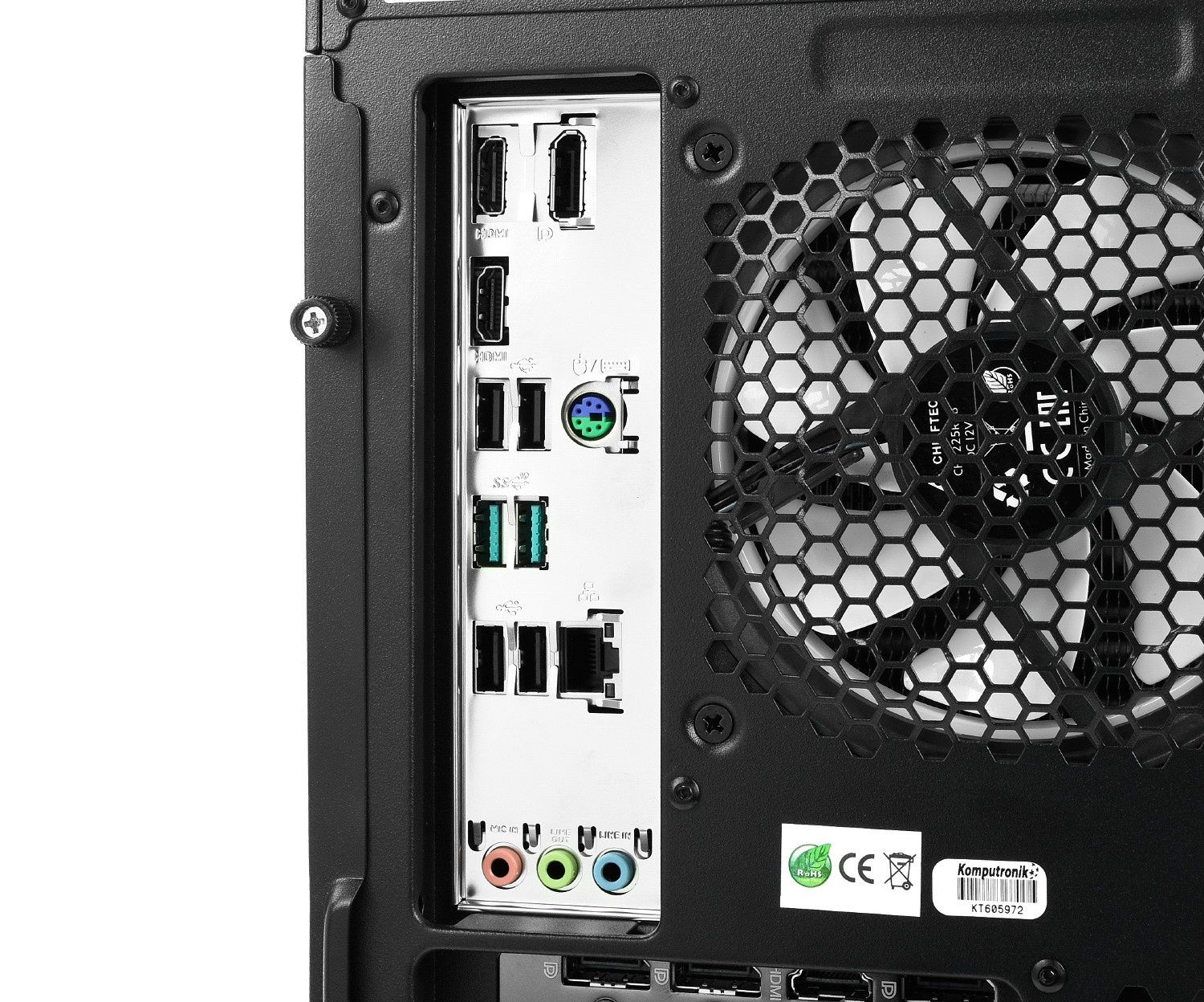 Komputronik Ultimate X713 D6 - złącza na płycie głównej