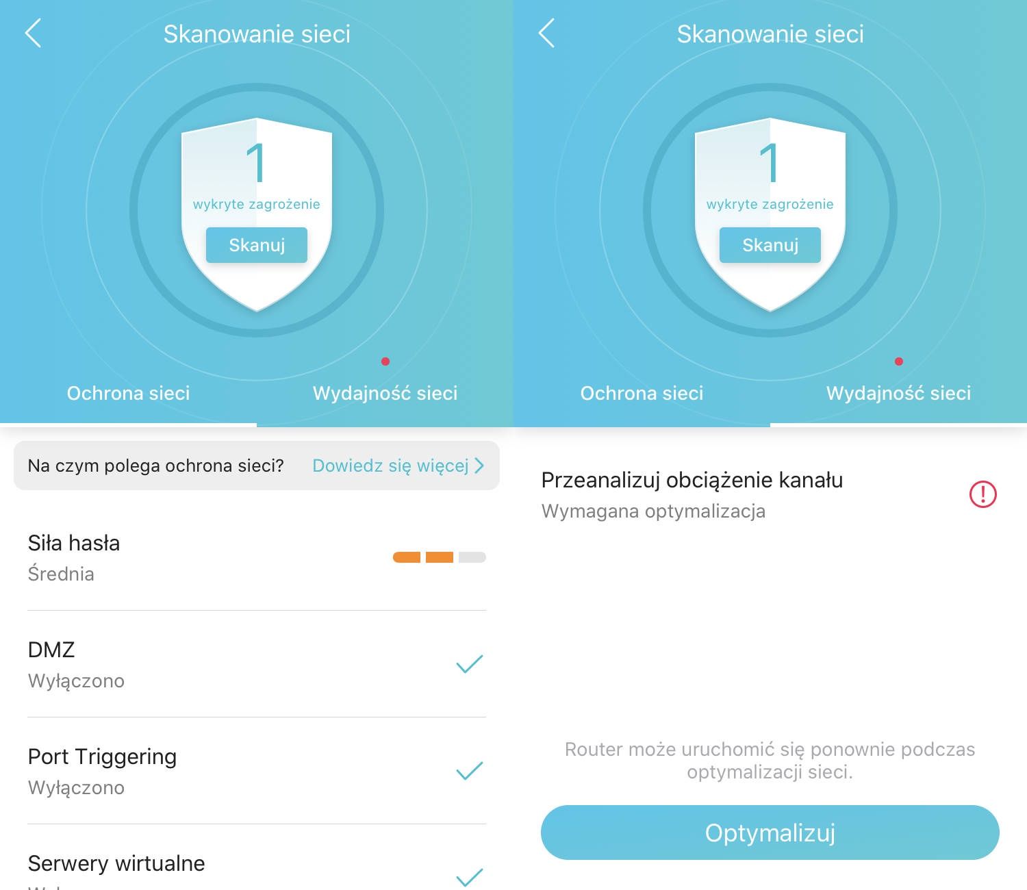 TP-Link Archer AX73 - Home Shield - zabezpieczenia