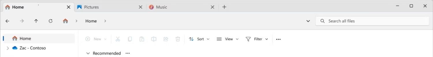 Windows 11 Eksplorator paski
