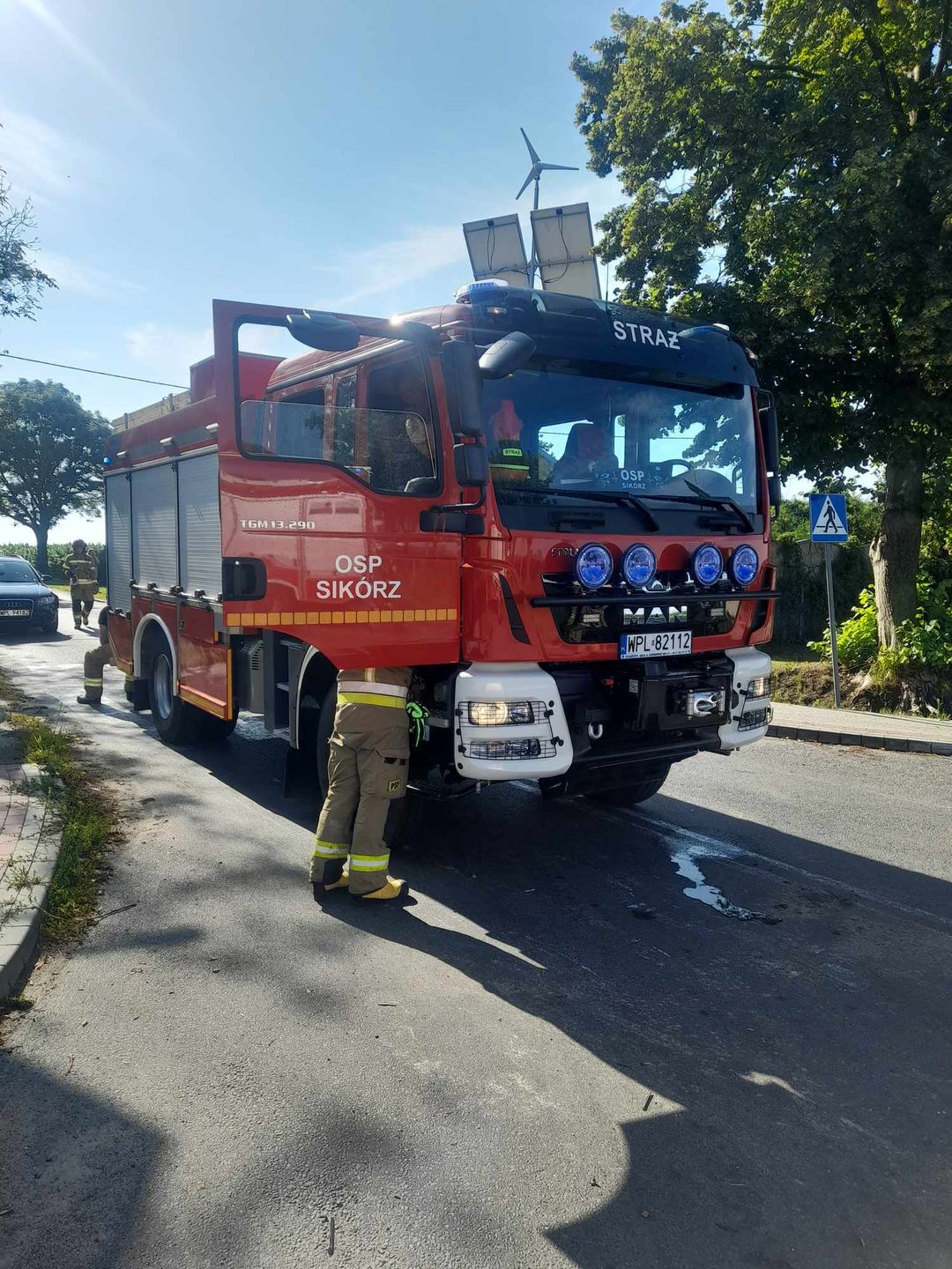 Zderzenie trzech pojazdów