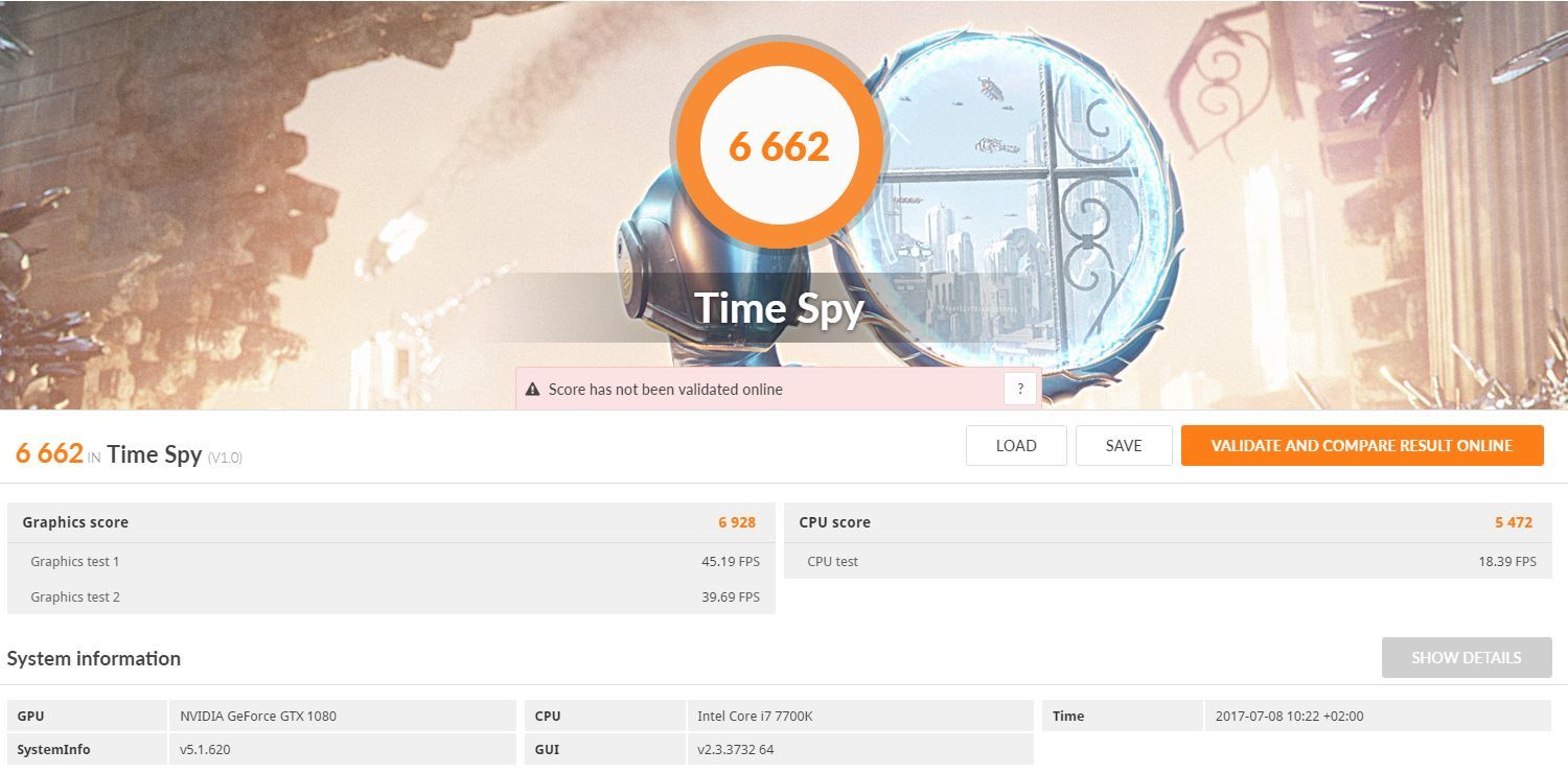 ASUS Strix Z270G Gaming - 3DMark Time Spy