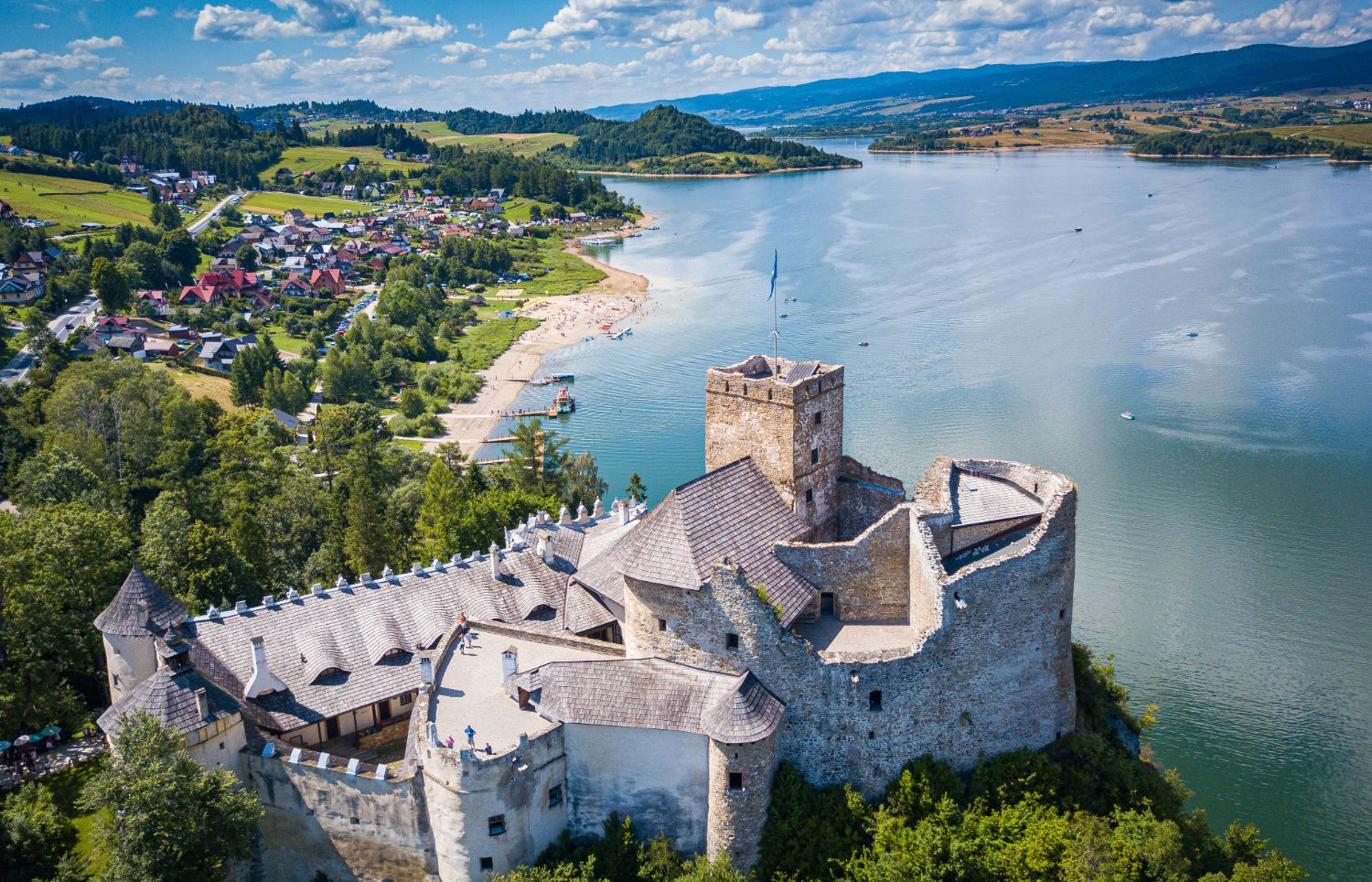 Plaża w Niedzicy - Jezioro Czorsztyńskie