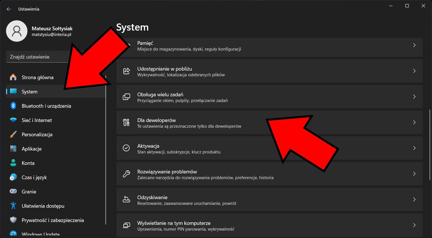 dla deweloperów