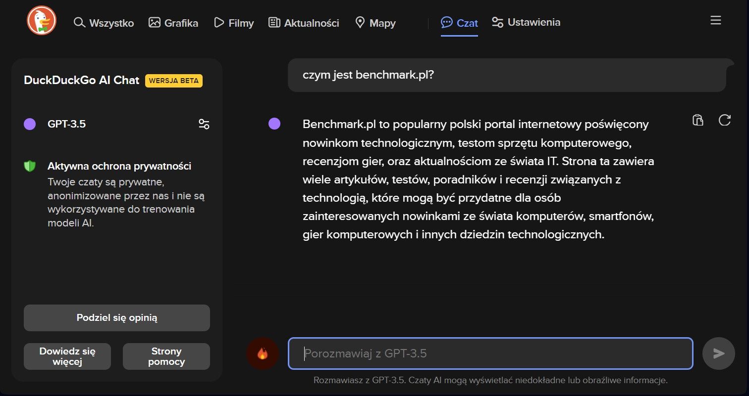 DuckDuckGo AI Chat