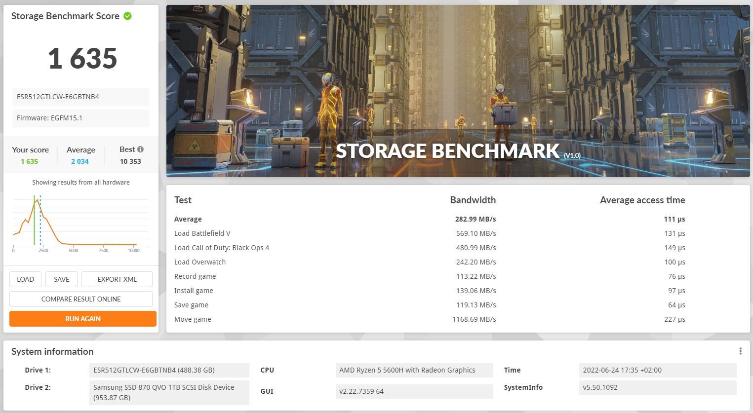 Gigabyte A5 K1 - 3DMark Storage