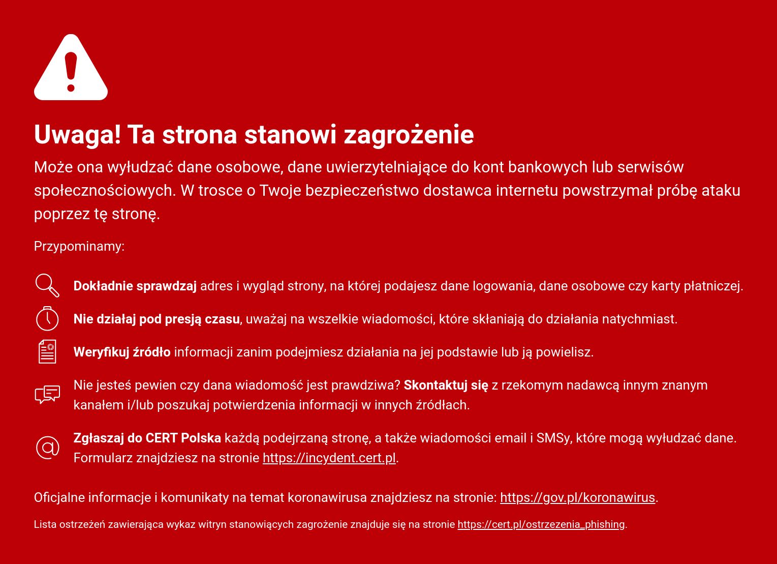 Niebezpieczna strona