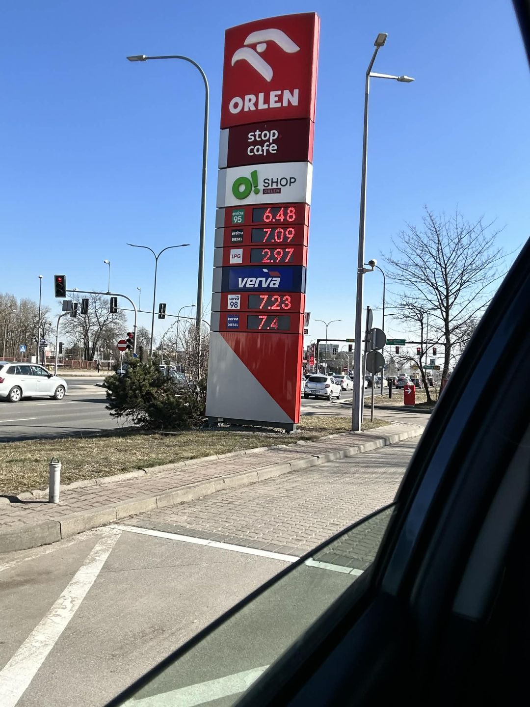 Ceny paliw na stacjach Orlen w Płocku                                                   06.03.2026 