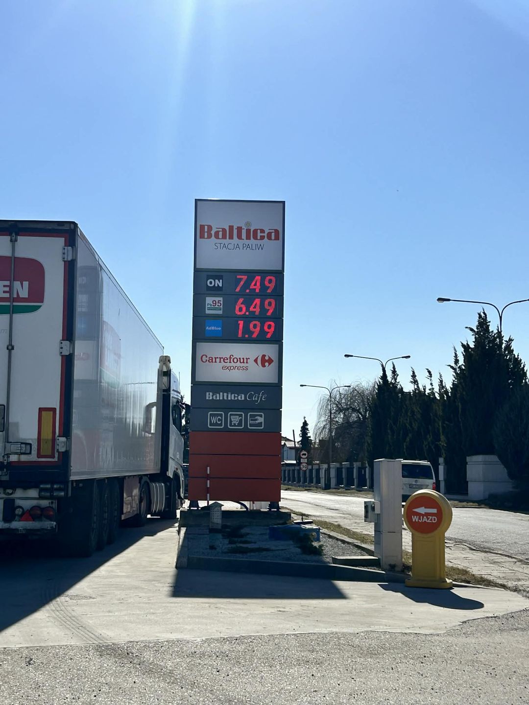 Ceny paliw na stacji Baltica w Płocku 06.03.2026