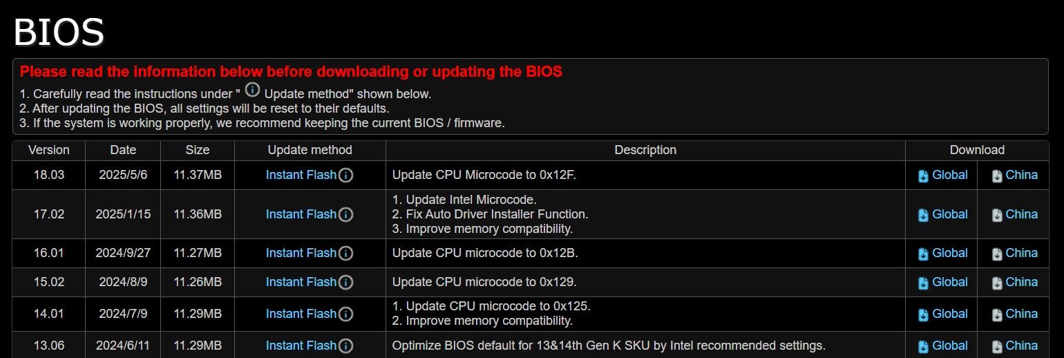 ASRock - aktualizacja BIOS