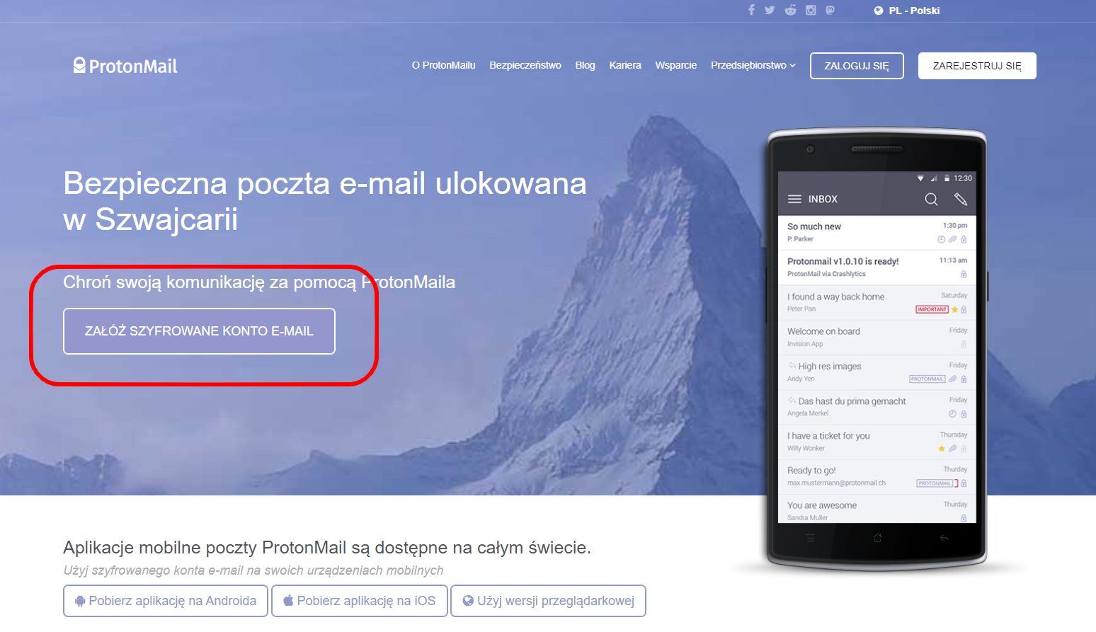 Jak założyć pocztę ProtonMail - część 1
