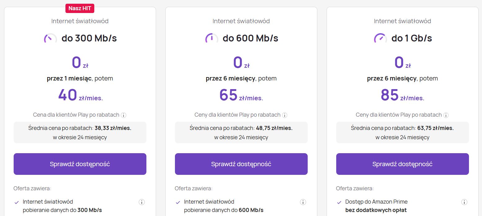Operatorzy często podają maksymalną prędkość internetu w Mb/s