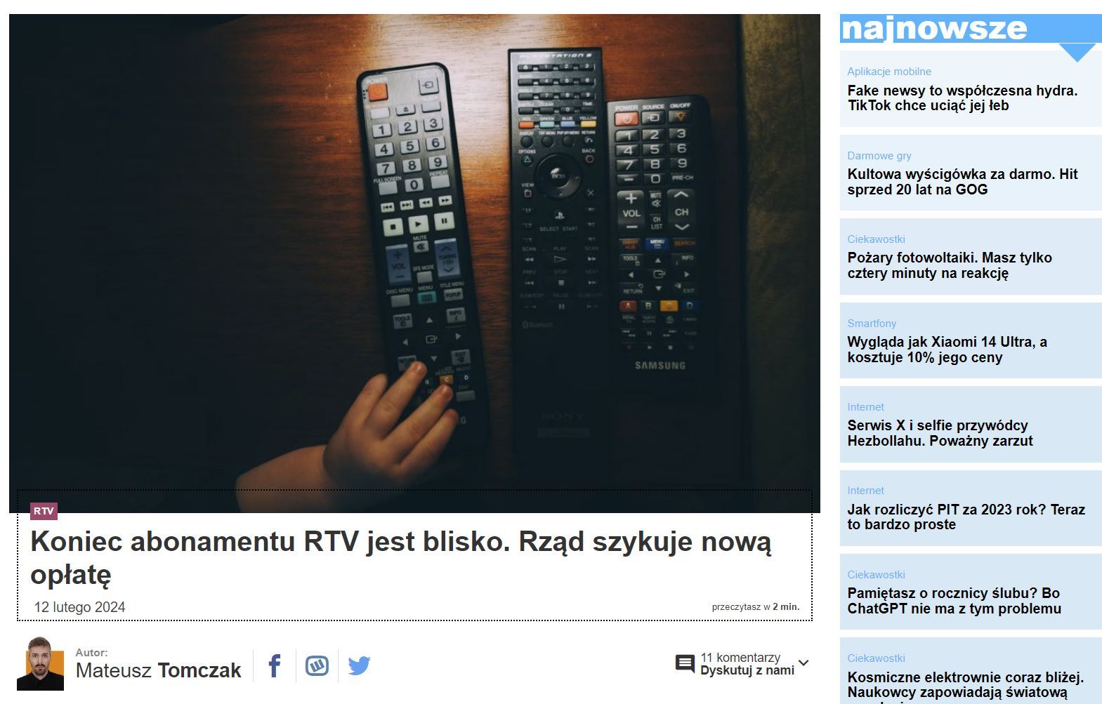 Abonament RTV