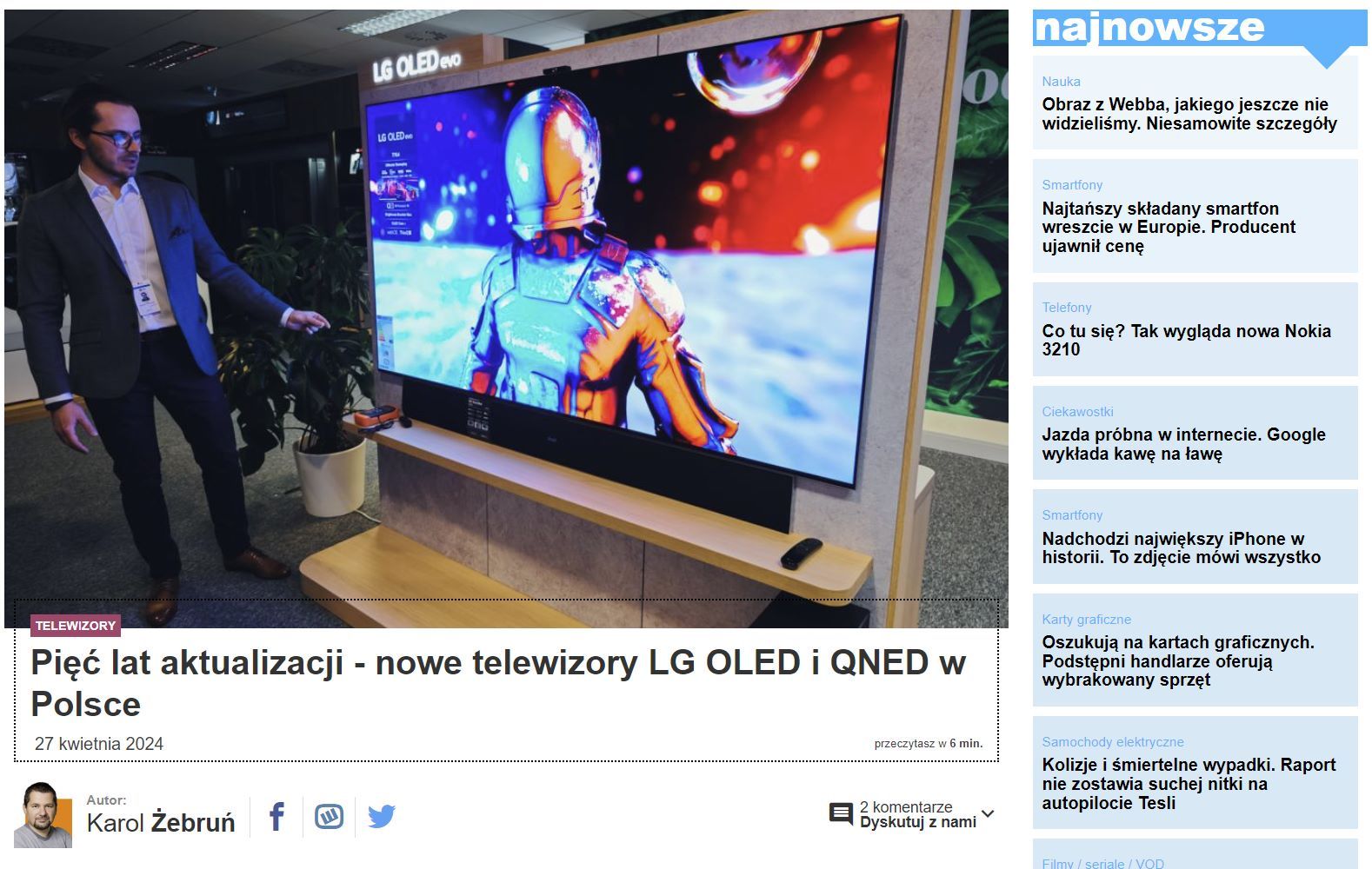 telewizory LG