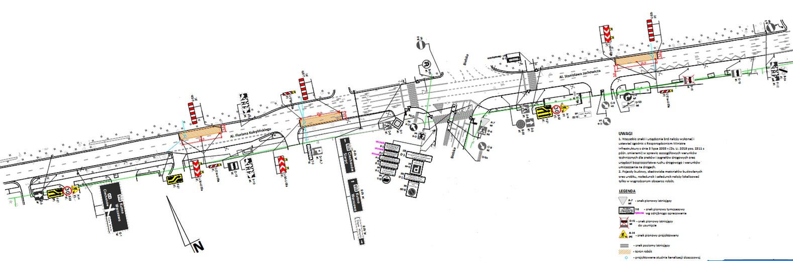 Prace prowadzone na ul. Kobylińskiego i ul. Jachowicza 