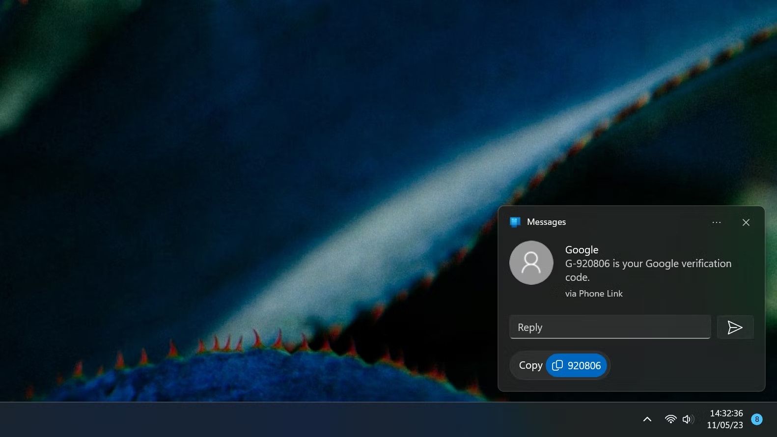 Windows 11 kod 2FA