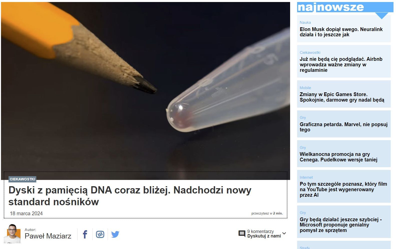 Dane w DNA