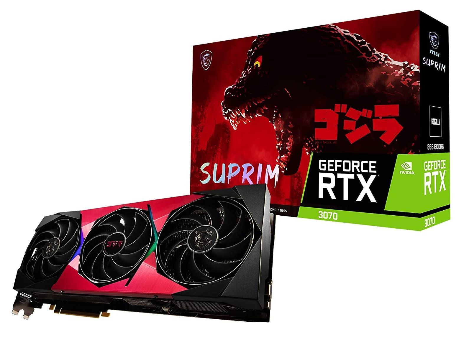 MSI GeForce RTX 3070 LHR 8GB Suprim x Godzilla