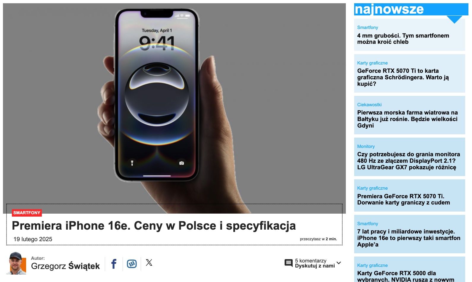 iPhone 16e