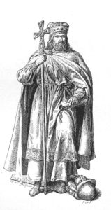 Mieszko I. Rycina Walerego Eljasza-Radzikowskiego (XIX w.)