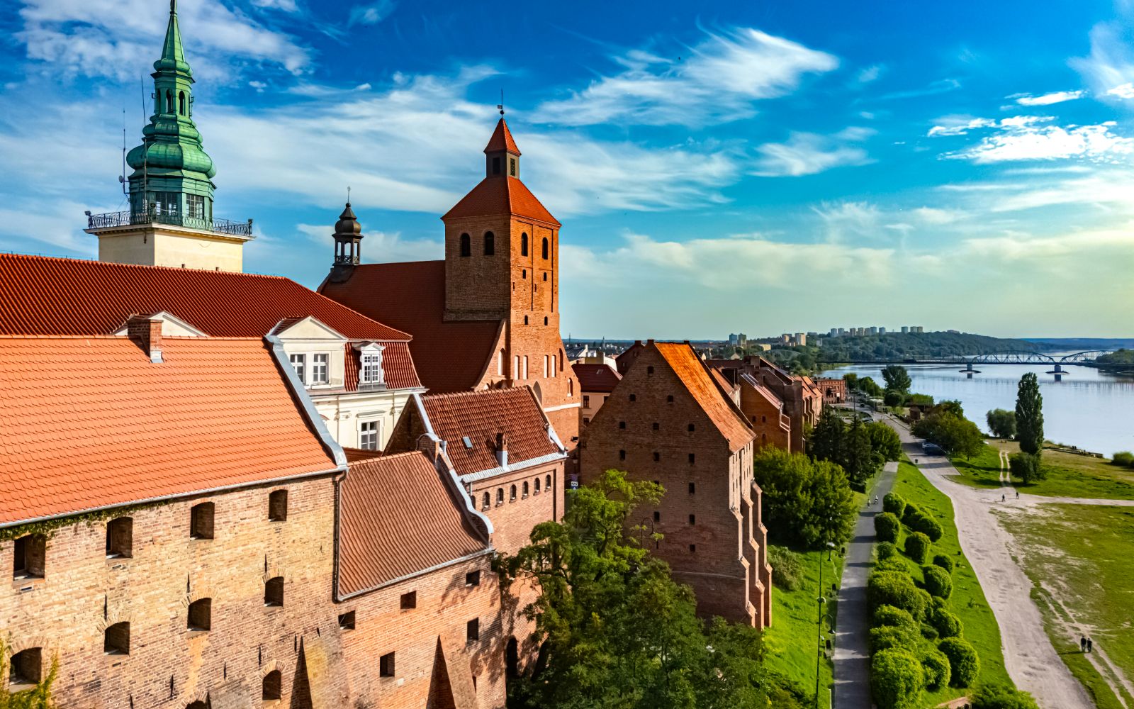 Gotycka architektura Grudziądza u wrót doliny Wisły.