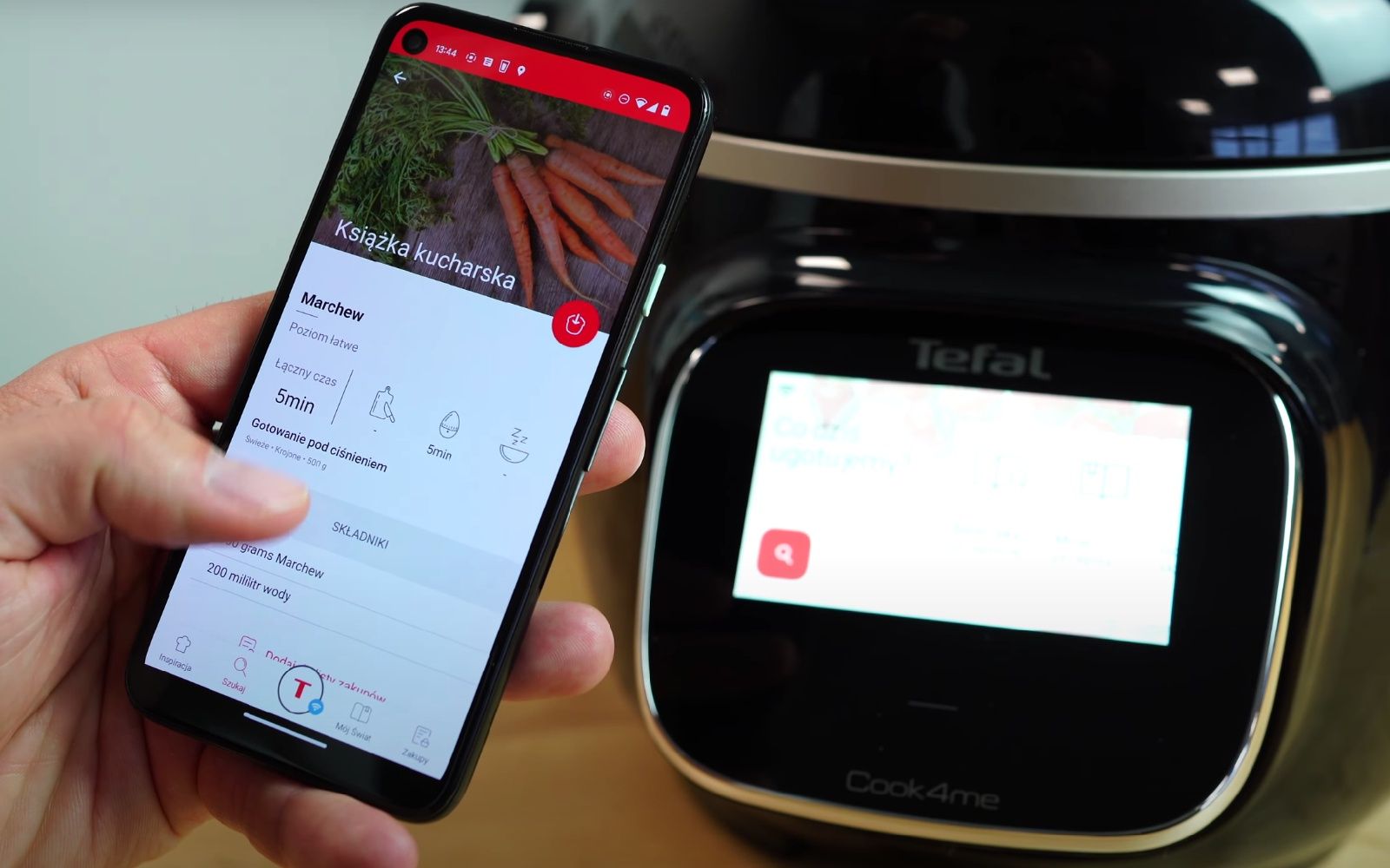 Aplikacja do Tefal Cook4Me Touch