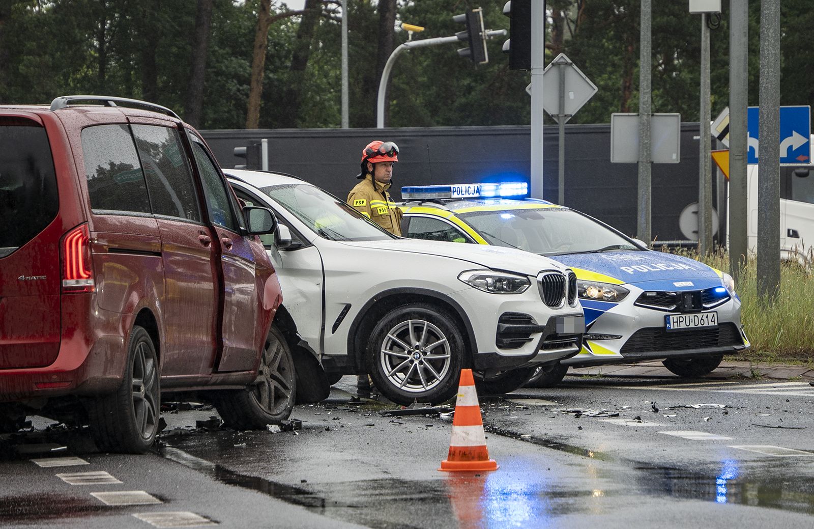 Wypadek na pilskiej obwodnicy