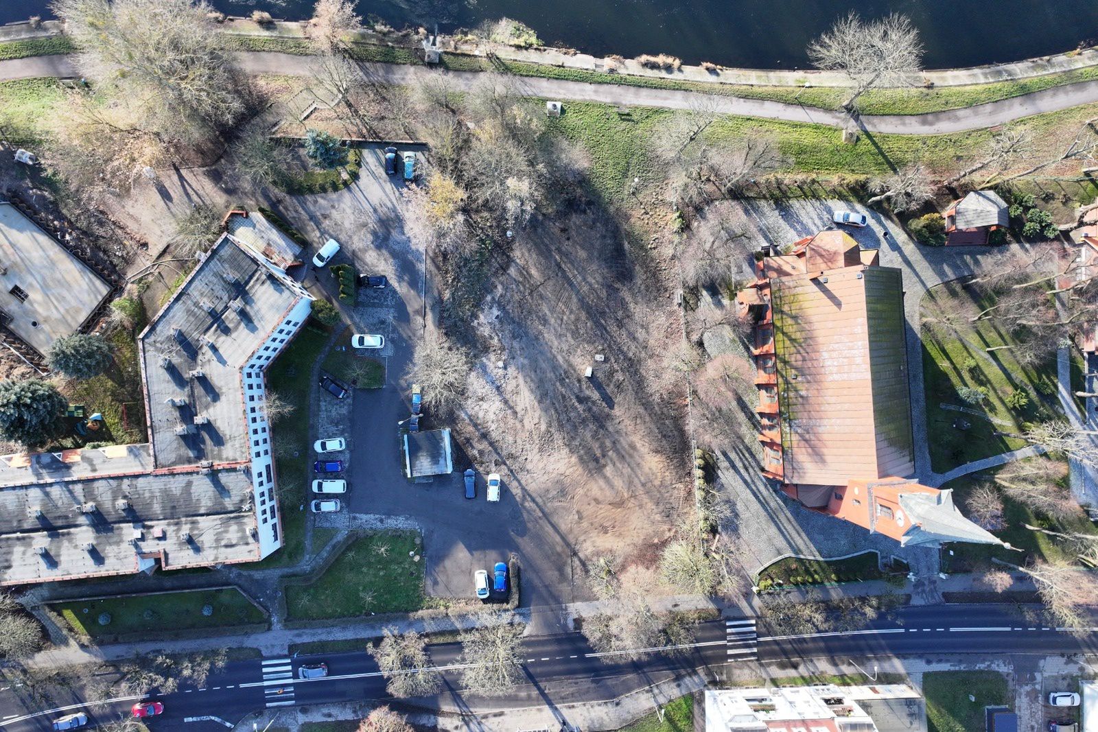 Miejsce pod nowy skwer przy Browarnej w Pile.