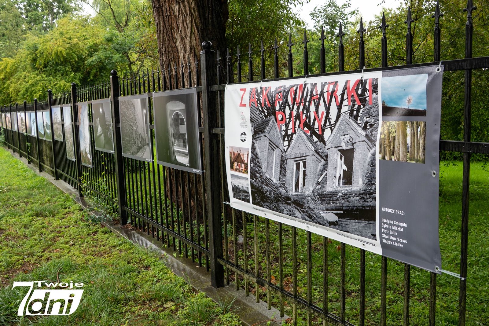 Wystawa fotografii na płocie Parku Miejskiego w Pile