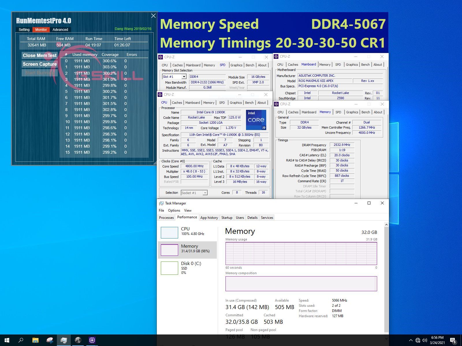 G.Sill - pamięć DDR4 RAM 5066 MHz