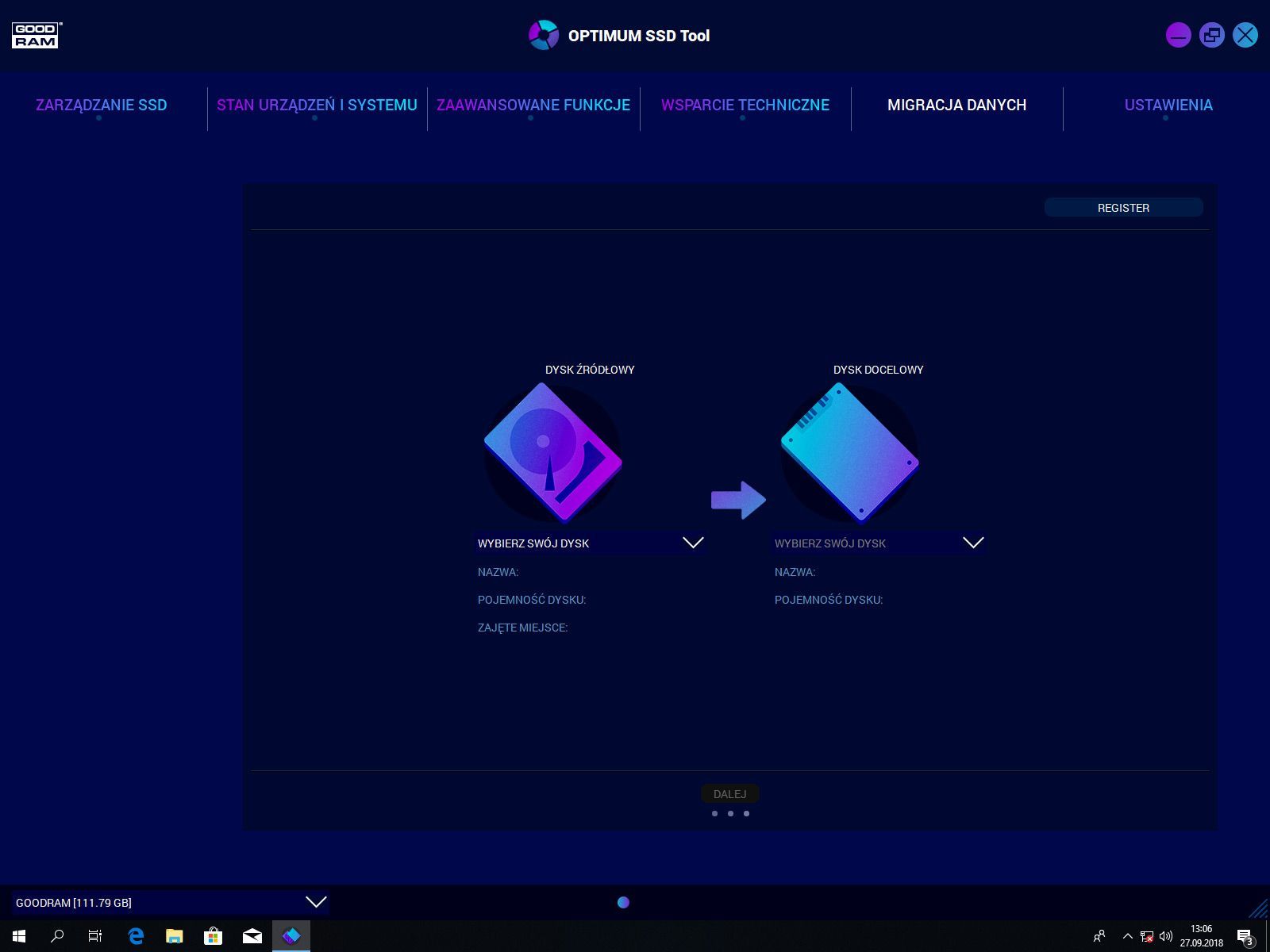 GOODRAM Optimum SSD Tool
