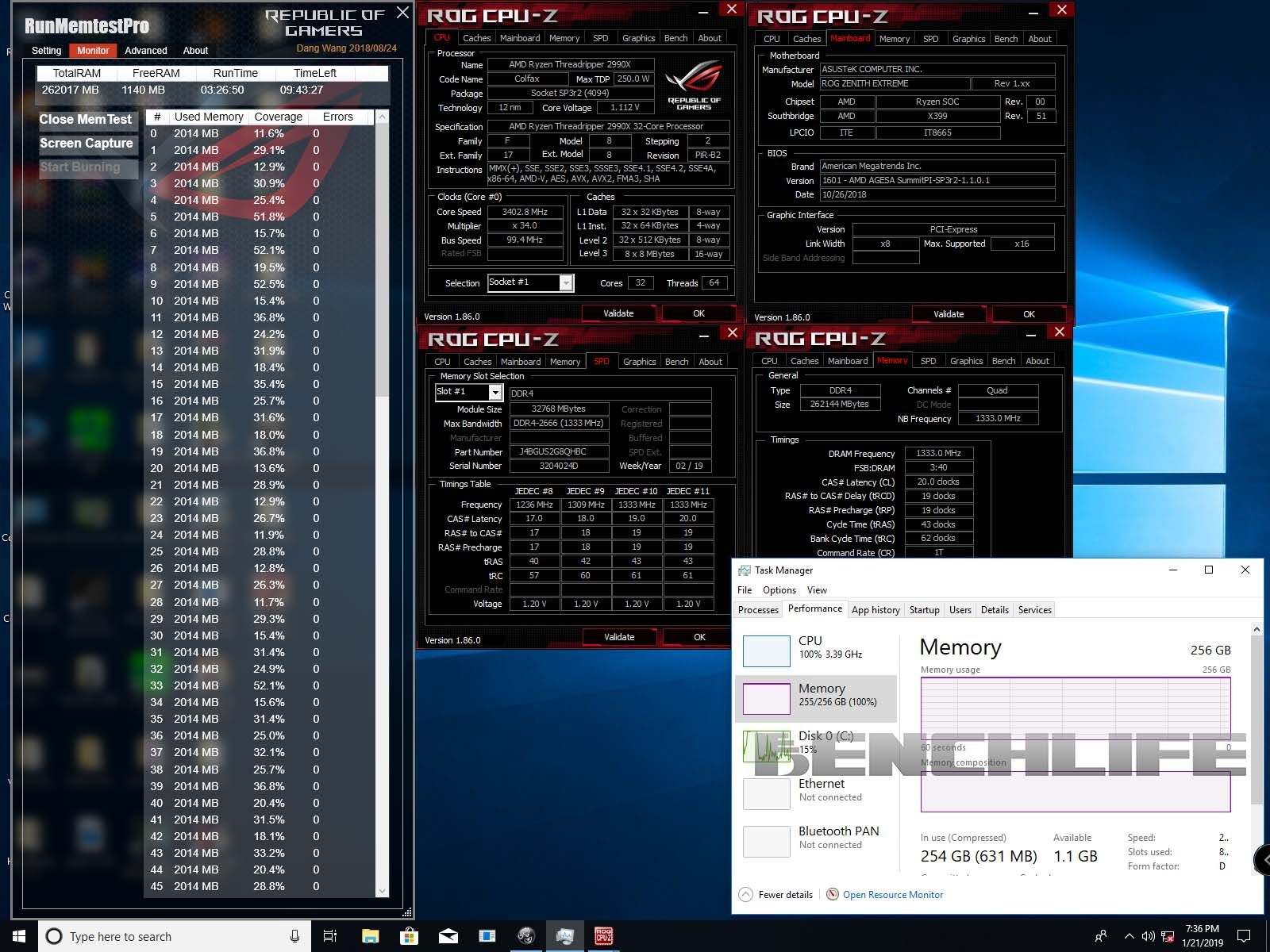 ASUS ROG Zenith Extreme - wsparcie dla 256 GB pamięci DDR4 RAM