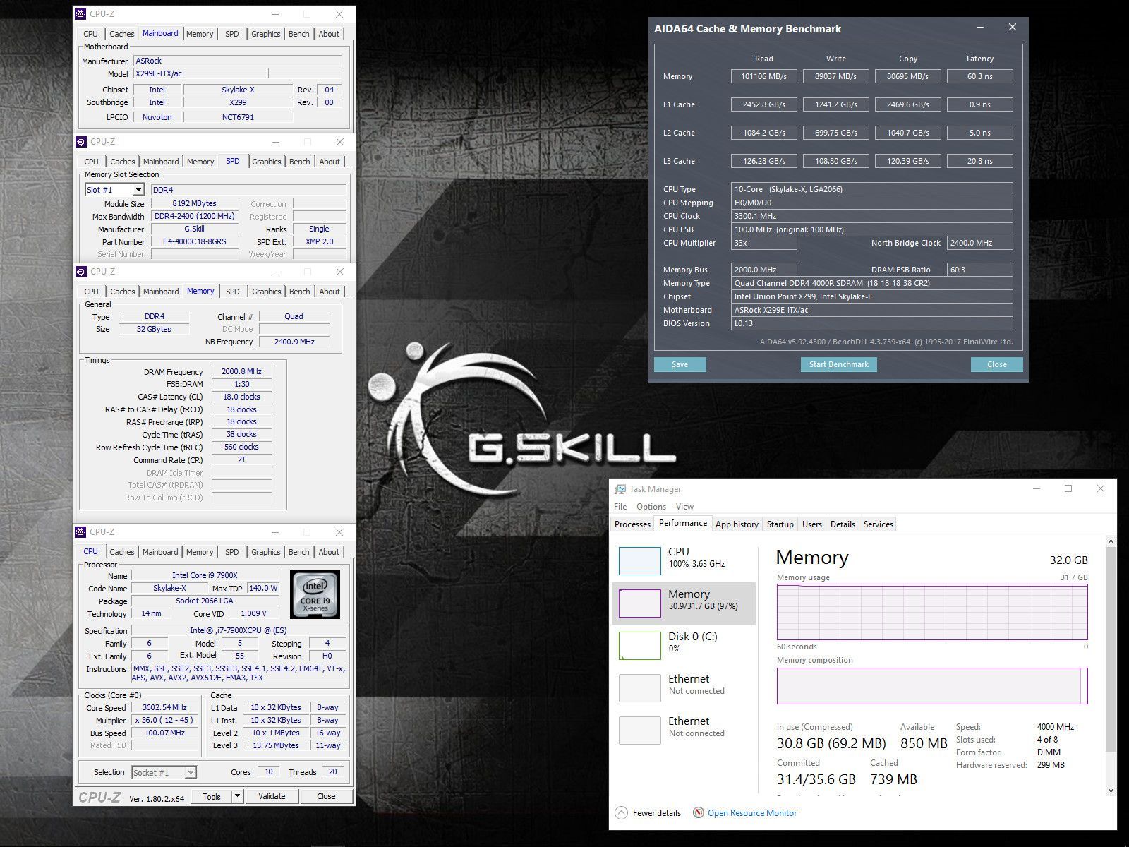 G.Skill Ripjaws DDR4-SO-DIMM - 4x 8 GB 4000 MHz CL18