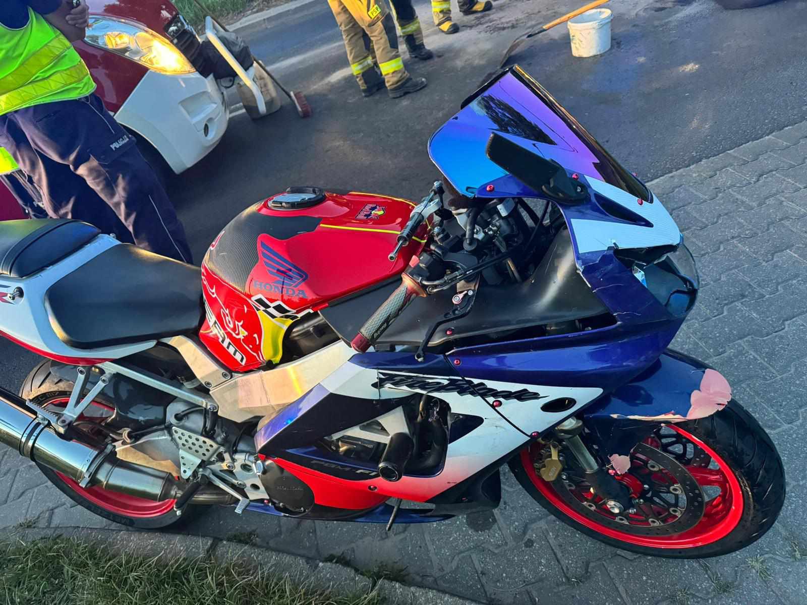 Zdarzenie z udziałem motocyklisty 