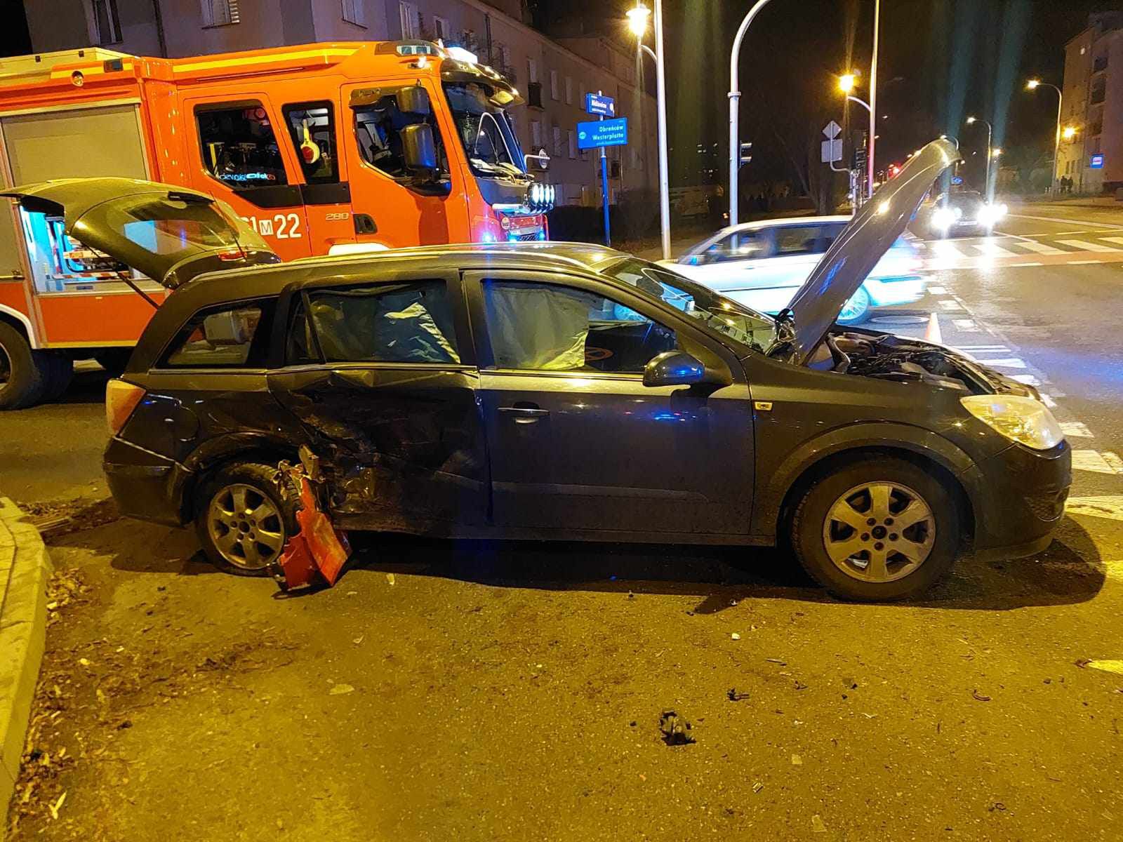 Zdarzenie drogowe na ul. Mickiewicza