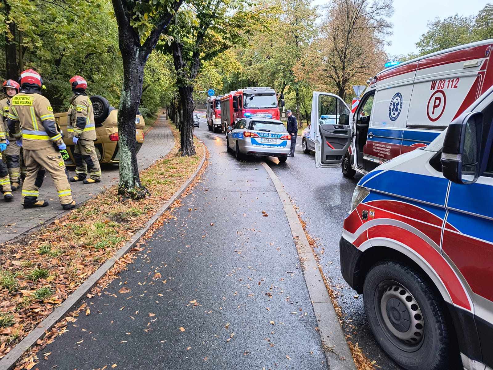 75-latek nie dostosował prędkości do warunków pogodowych