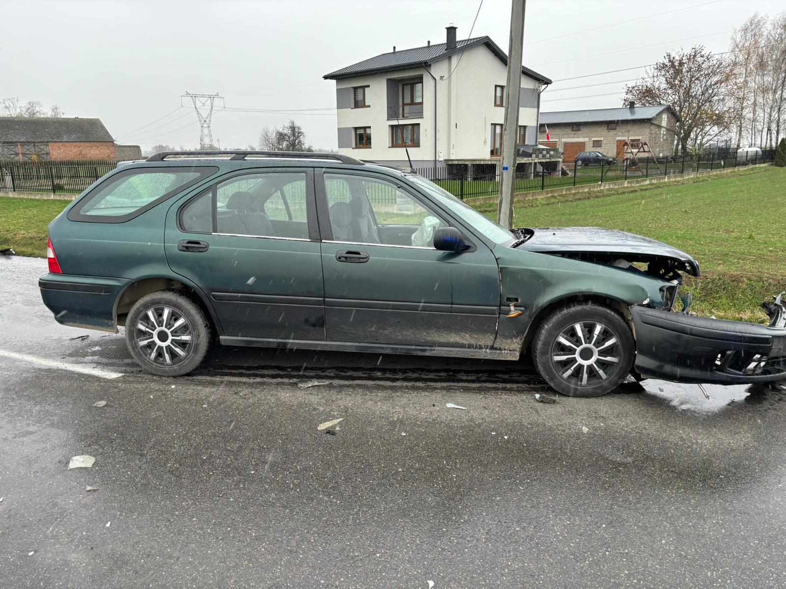 Zdarzenie drogowe w Radzanowie