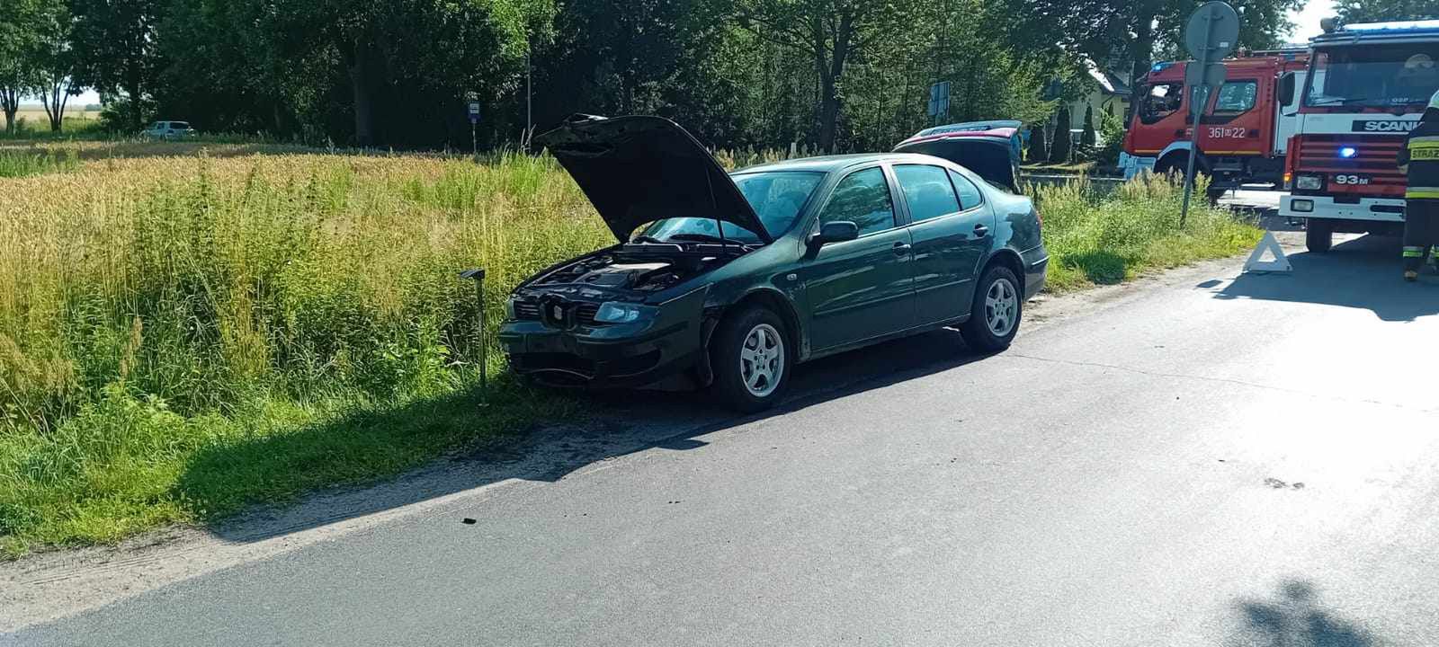 Zderzenie trzech pojazdów