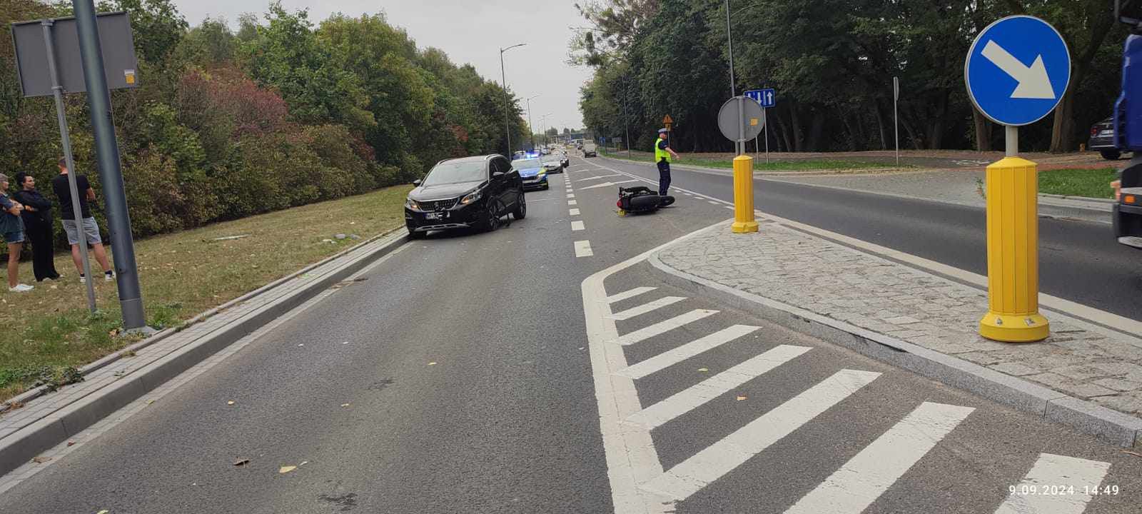 Wypadek na ul. Łukasiewicza