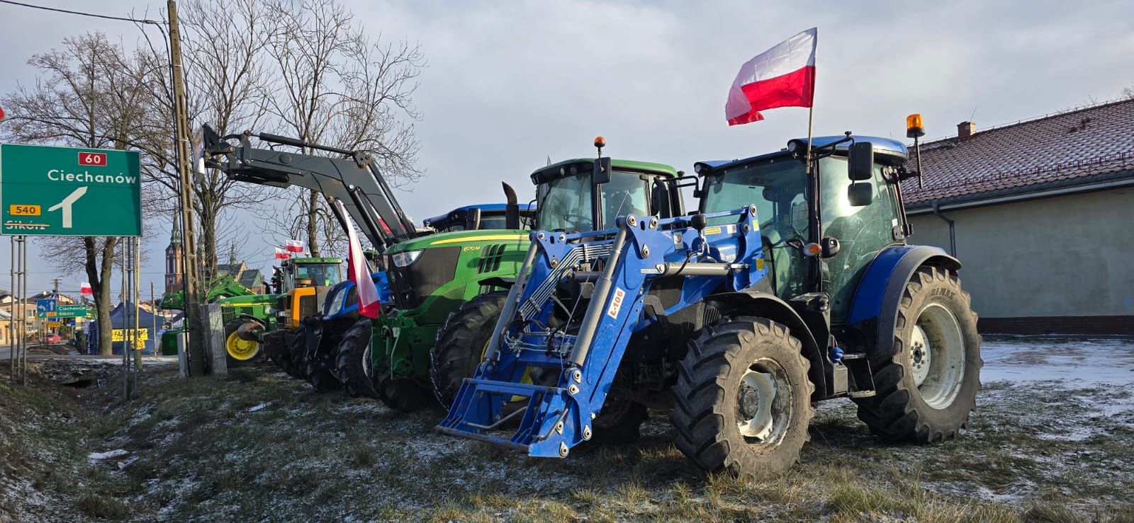 Protest rolników w Bielsku 