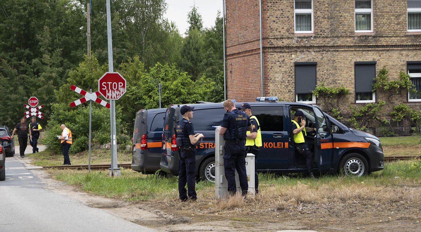 Wypadek na przejeździe kolejowym w Dolaszewie