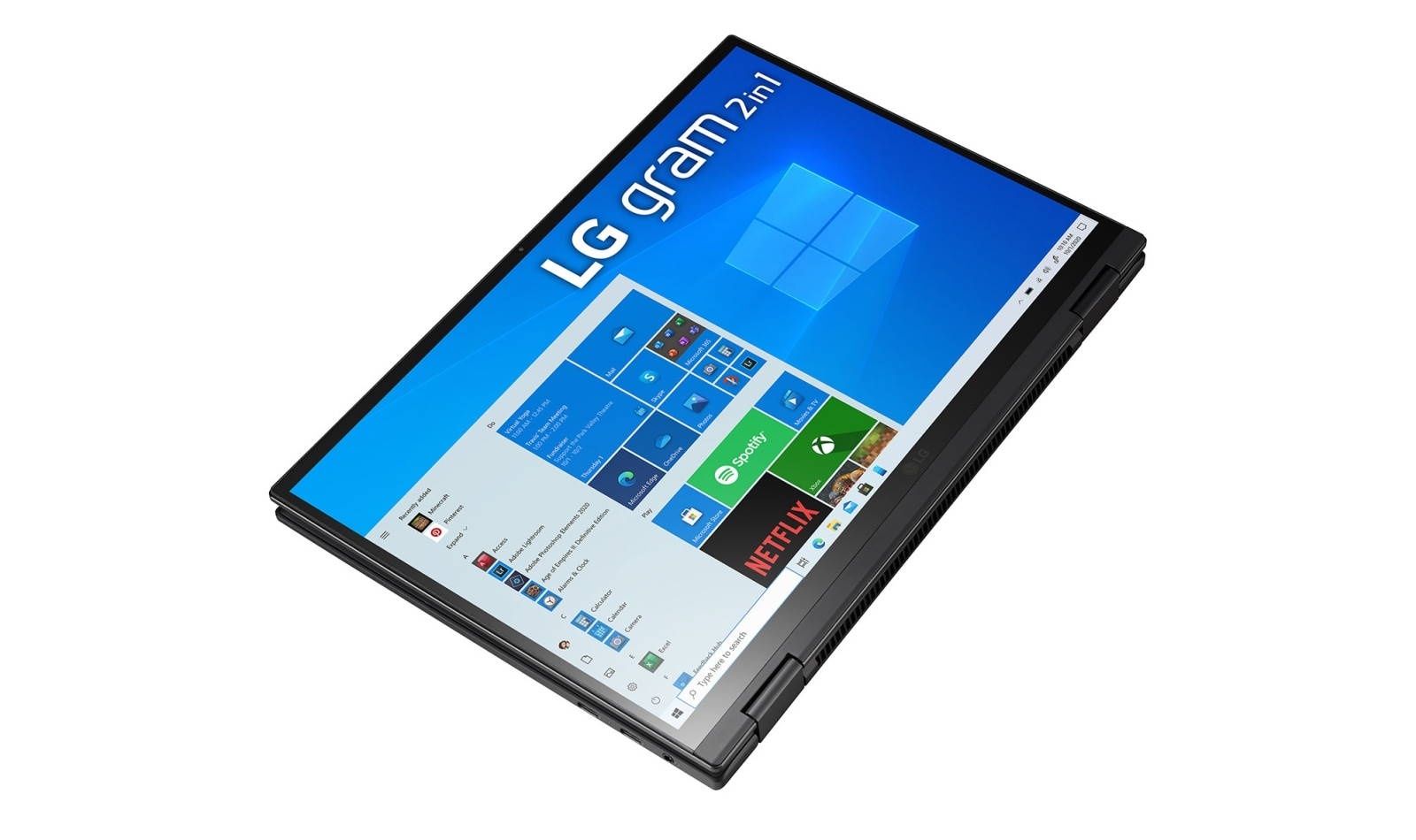 LG gram 2w1 - w trybie tabletu