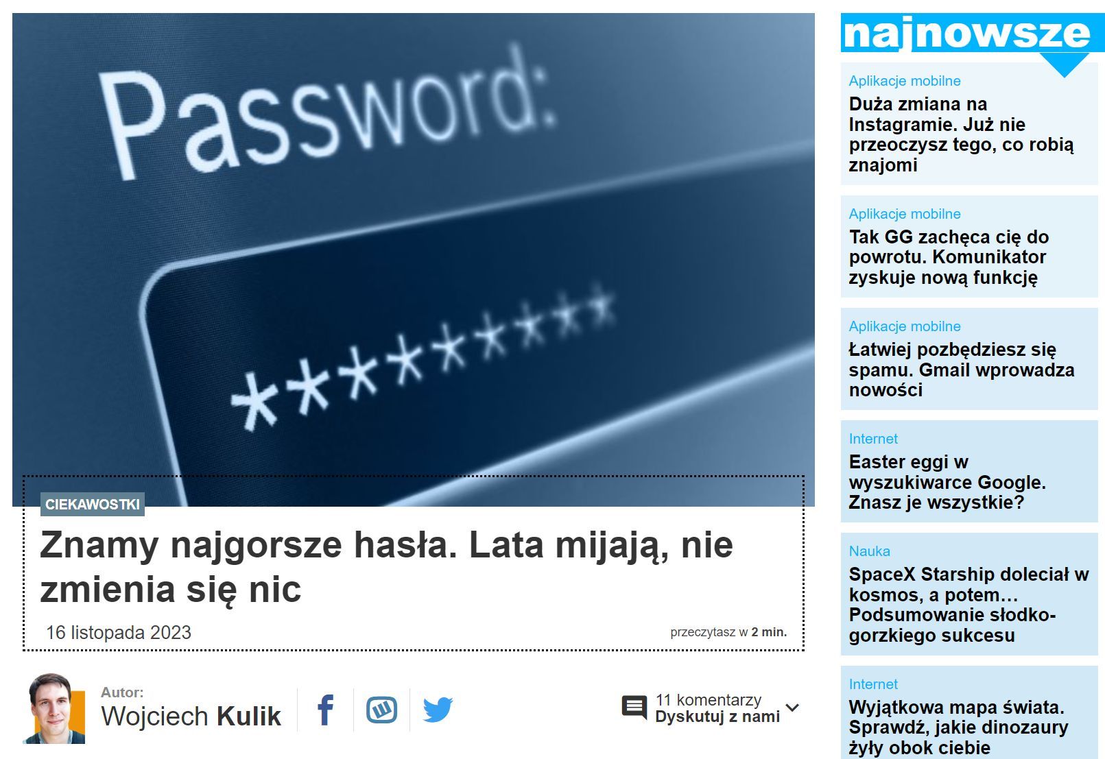 Najgorsze hasła