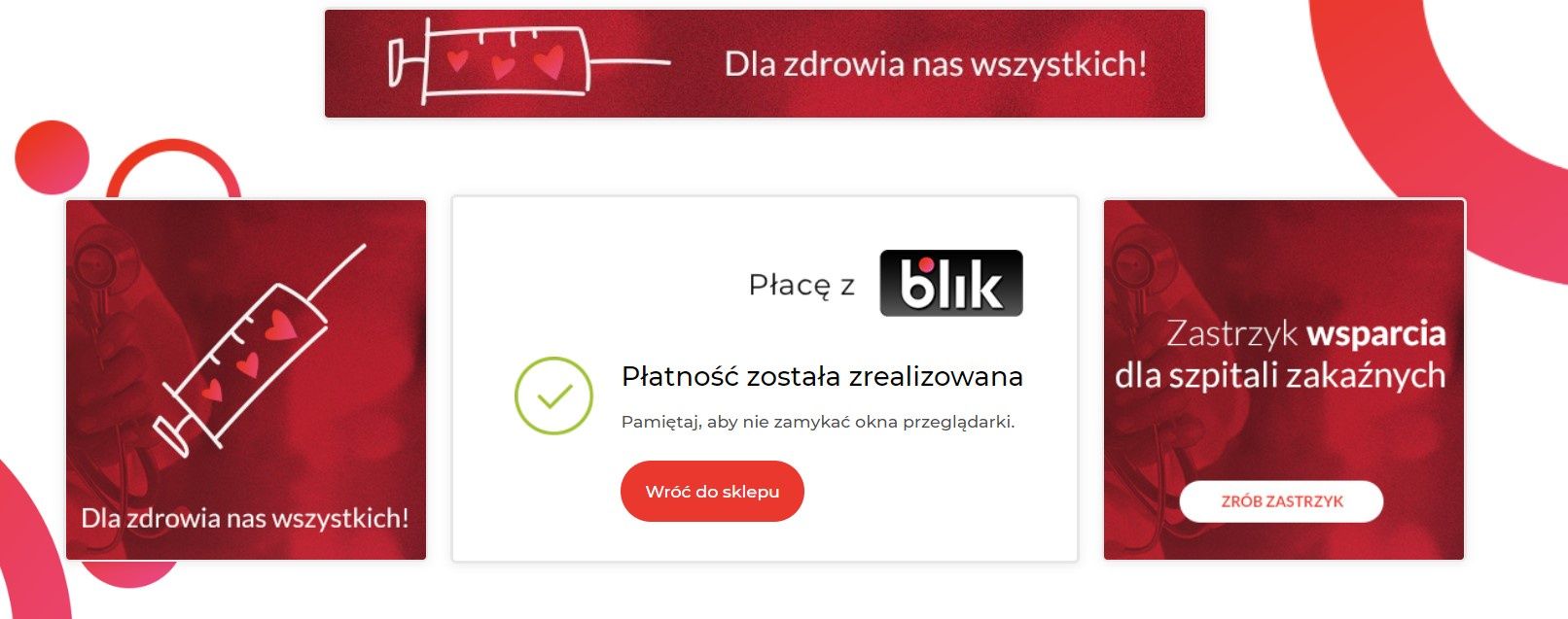 Płatność została zrealizowana