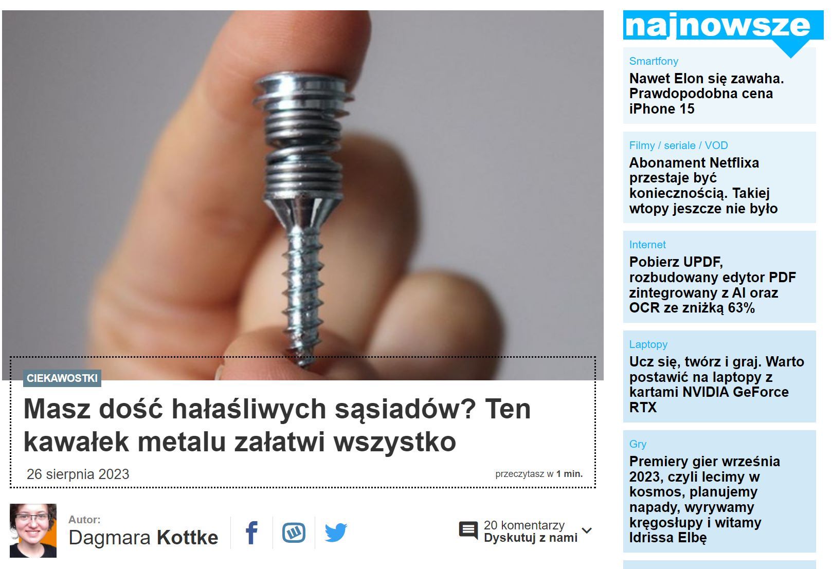 Sposób na hałaśliwych sąsiadów