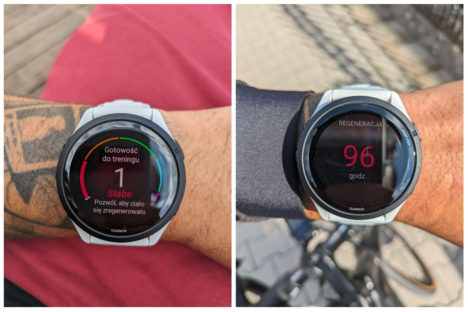 Garmin regeneracja