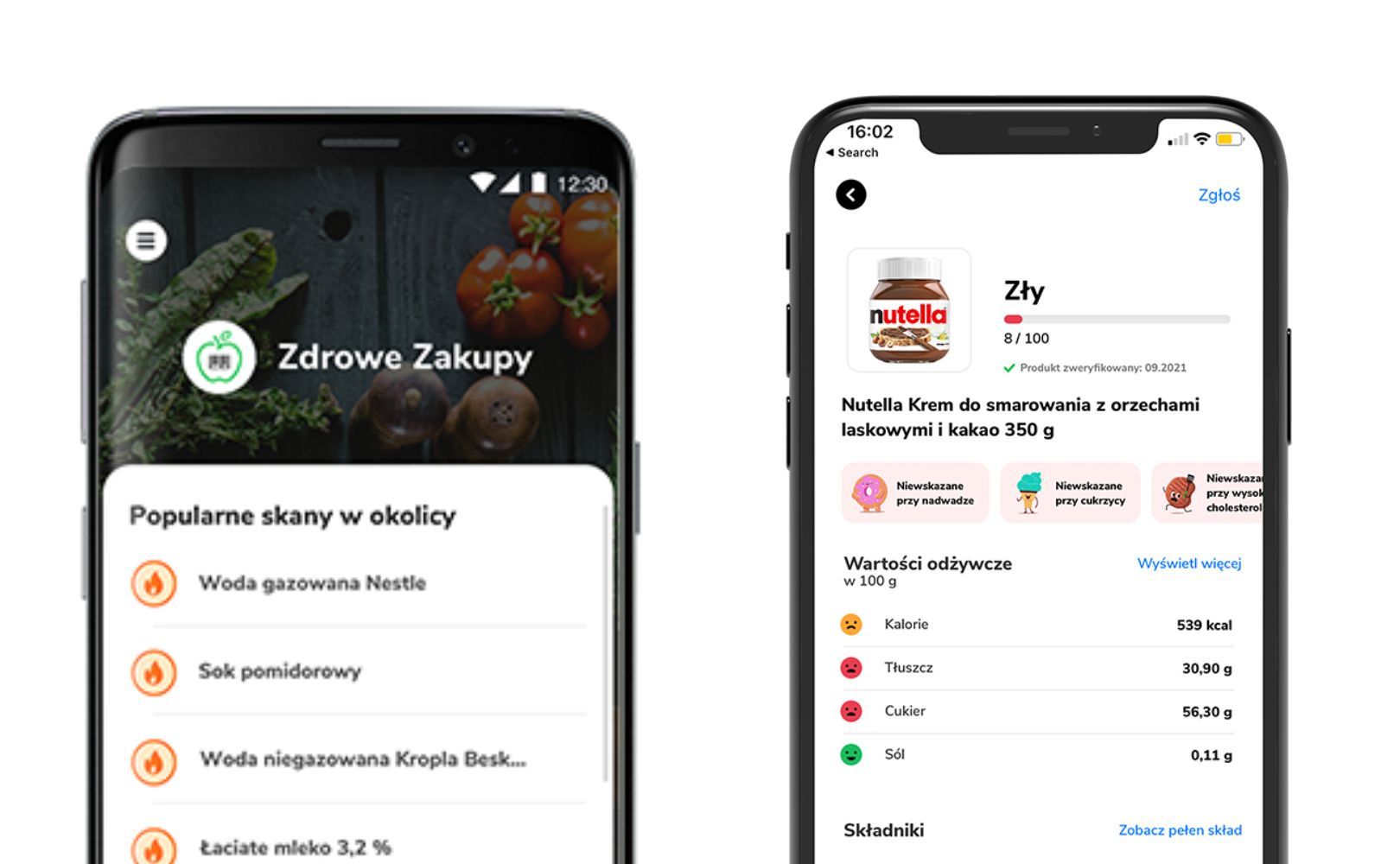 Zdrowe zakupy - aplikacja na androida do odchudzania i liczenia kalorii