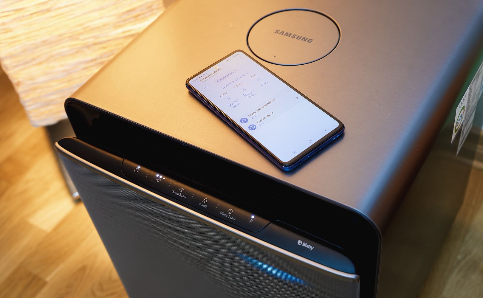 Samsung AX47 czujniki wskazania