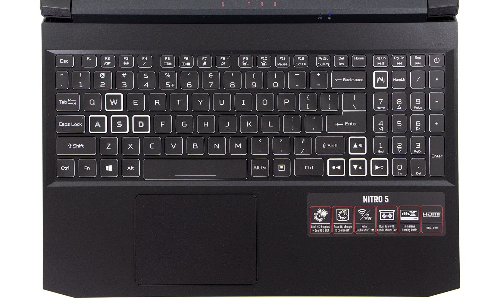 Acer Nitro 5 - klawiatura