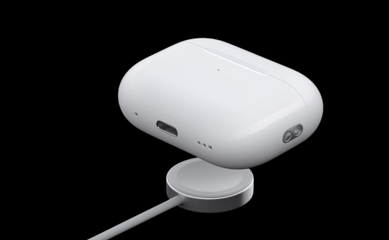 Bezprzewodowe ładowanie Apple AirPods Pro 2