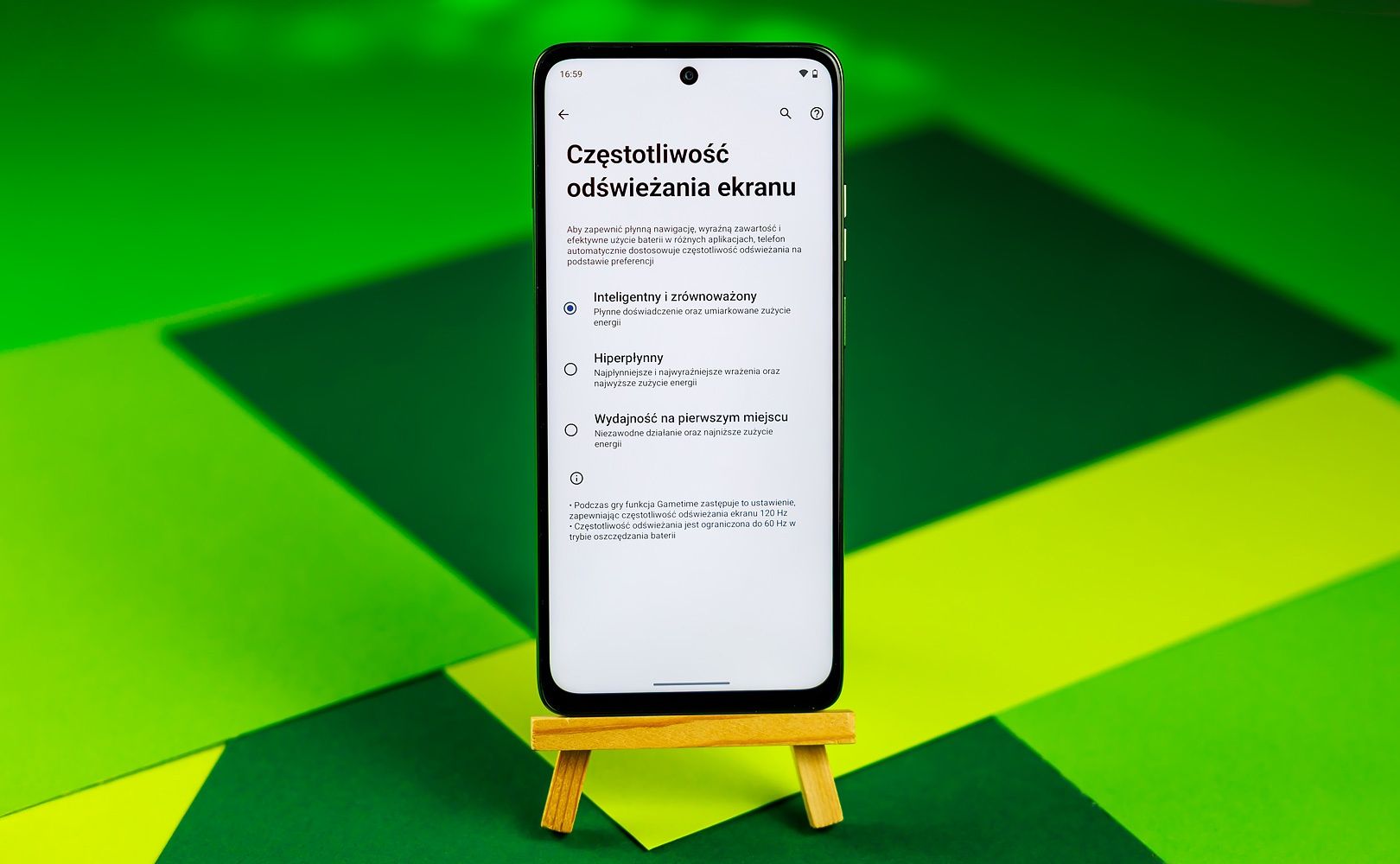 Moto G56 odświeżanie ekran